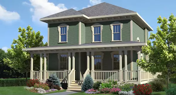 image of affordable farmhouse plan 3179